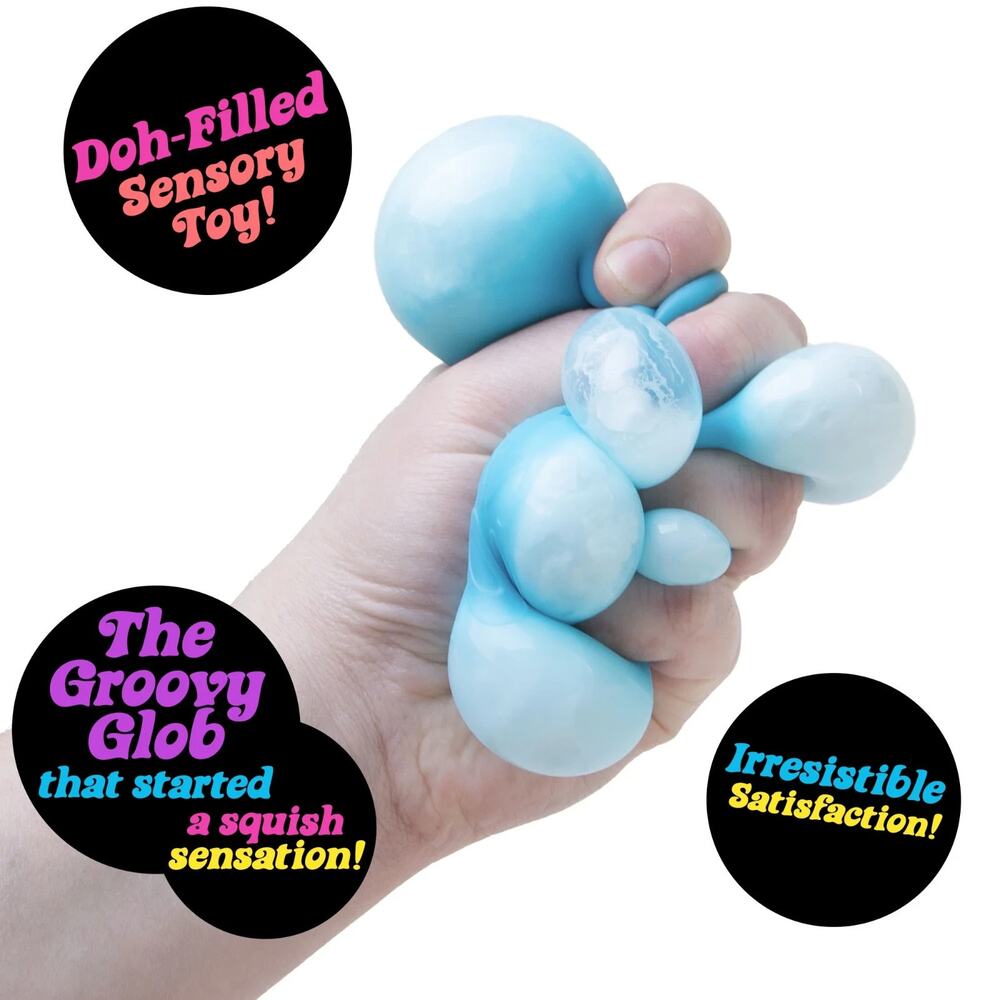 Schylling NeeDoh Groovy Glob Novelty Sensory Fidget Stress Relief Toy - Picture 4 of 8
